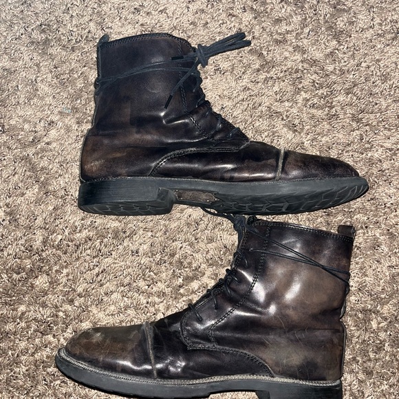 BED|STU Dark Brown Leather Boots size 12 - Picture 2 of 9